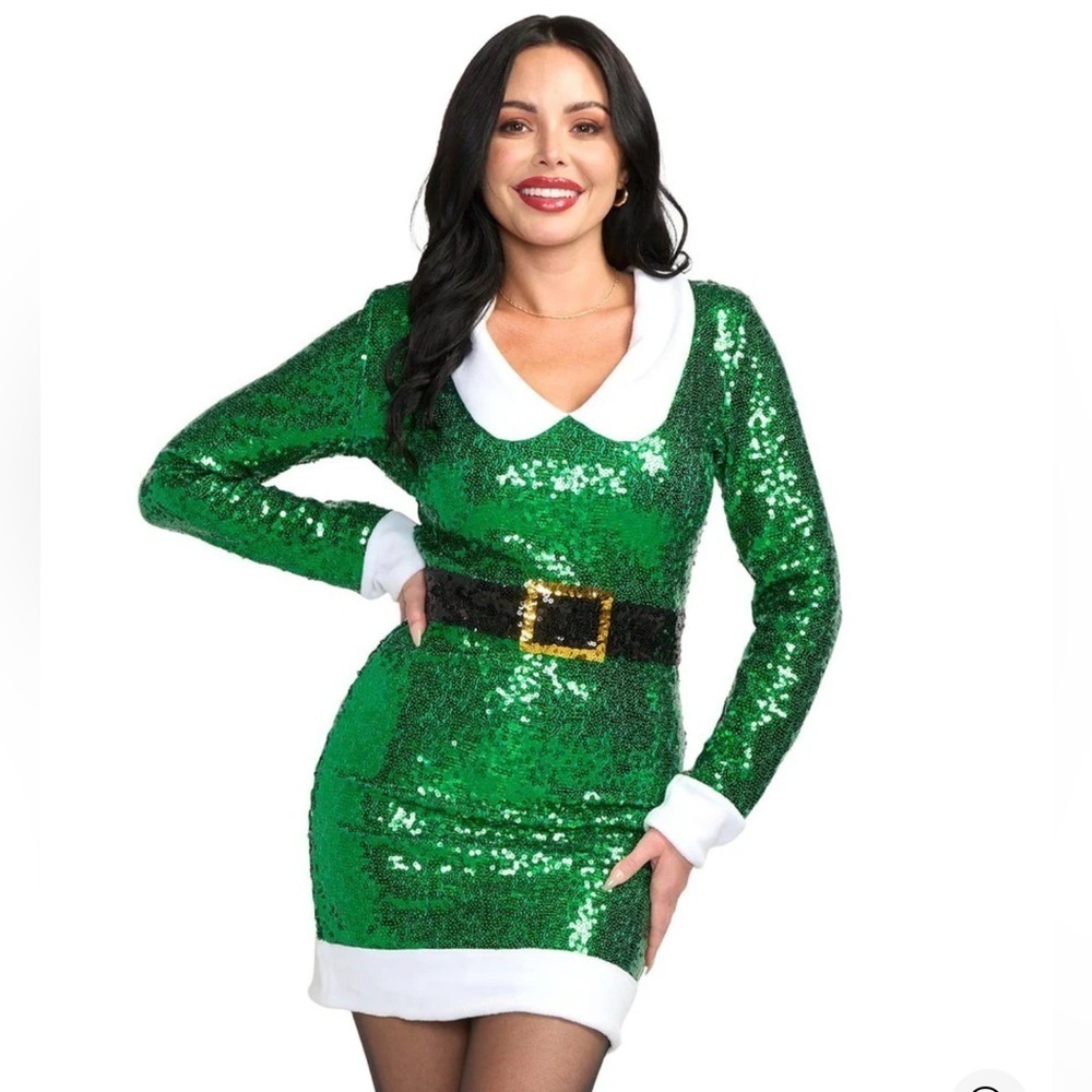 NWT TIPSY ELVES WOMEN'S ELF SEQUIN DRESS